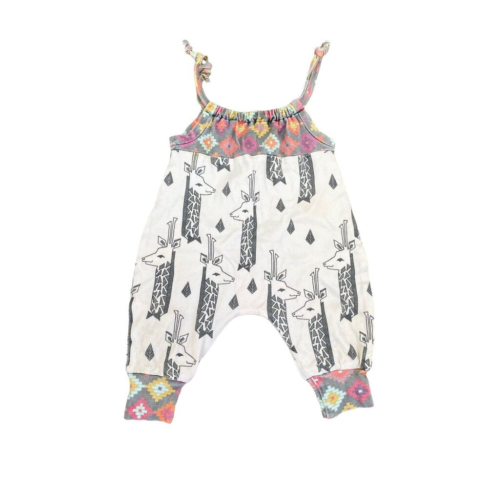 Stylin Sophie Giraffe Romper	Size 6-12 mo
